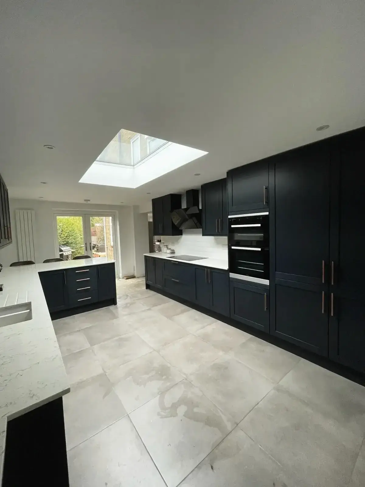 Completed kitchen renovation with modern layout