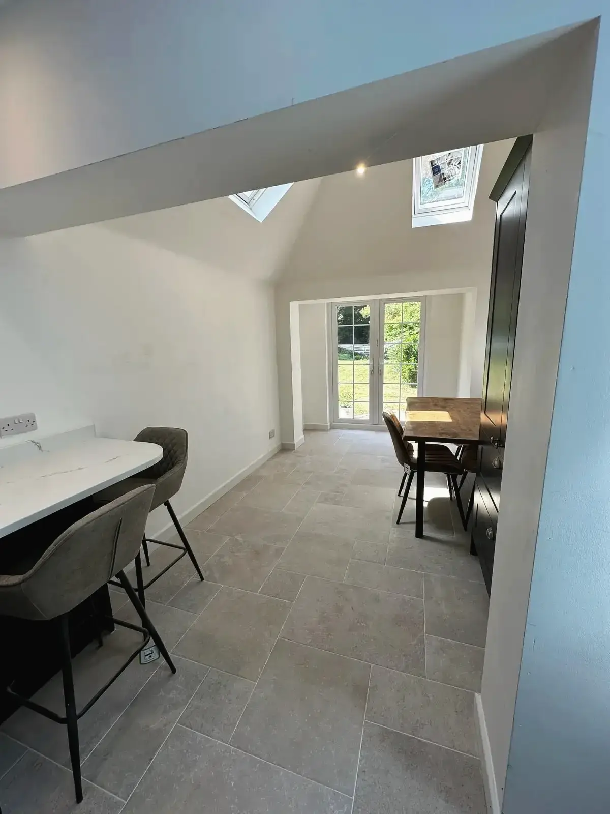 Modern home extension dining space