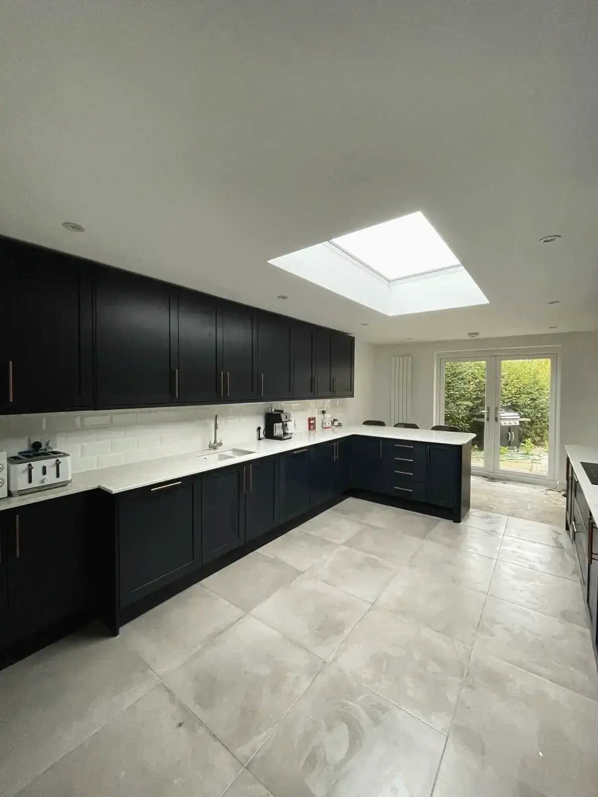 Modern home kitchen extension project