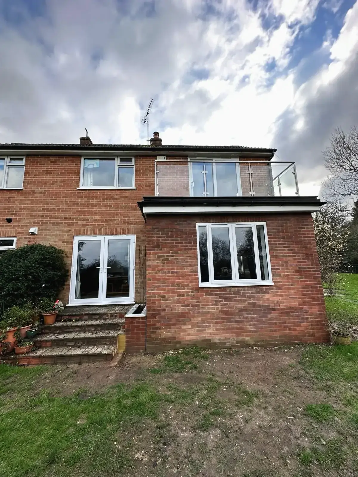 Rear property extension in brickwork